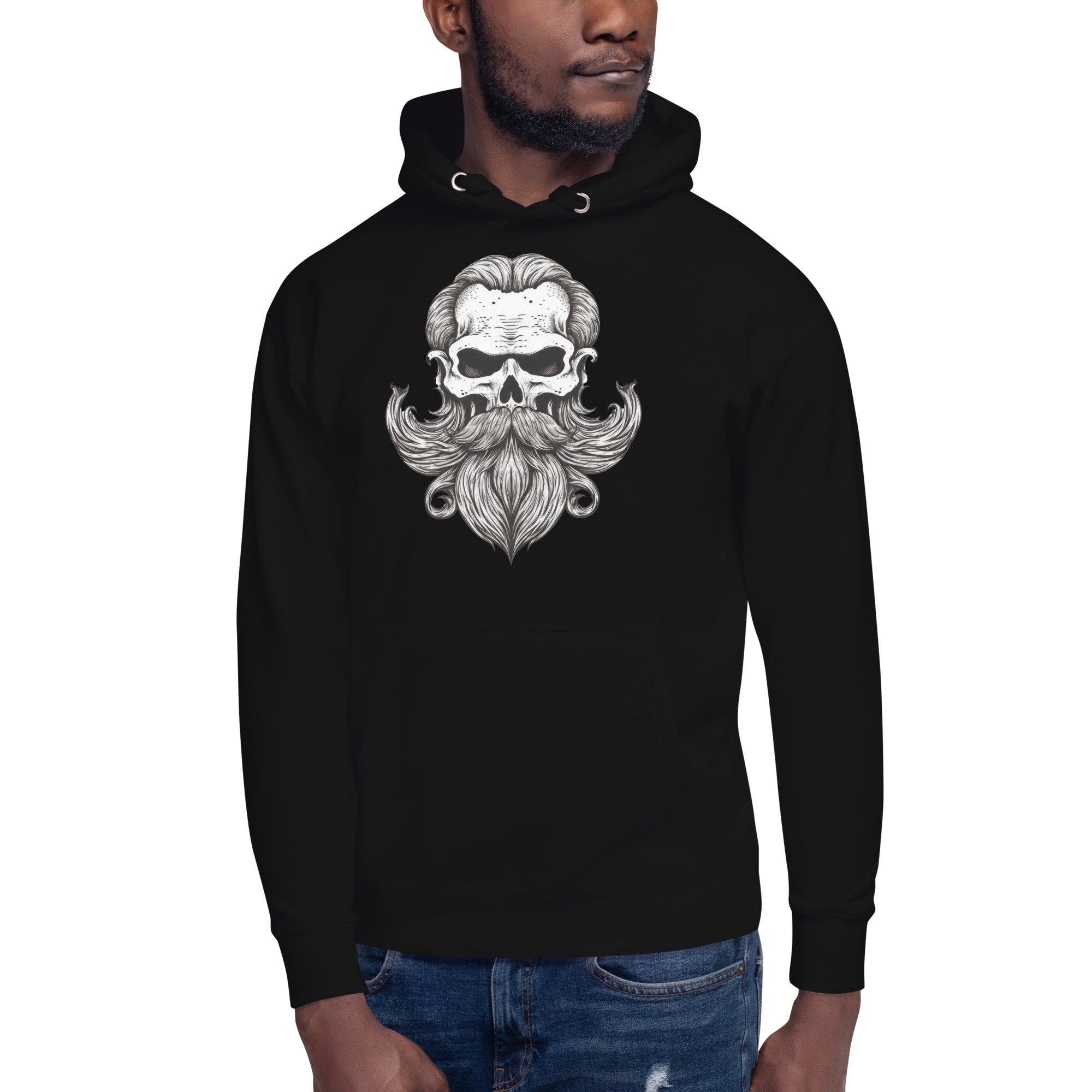 Bearded Skull Hoodie Artokingo