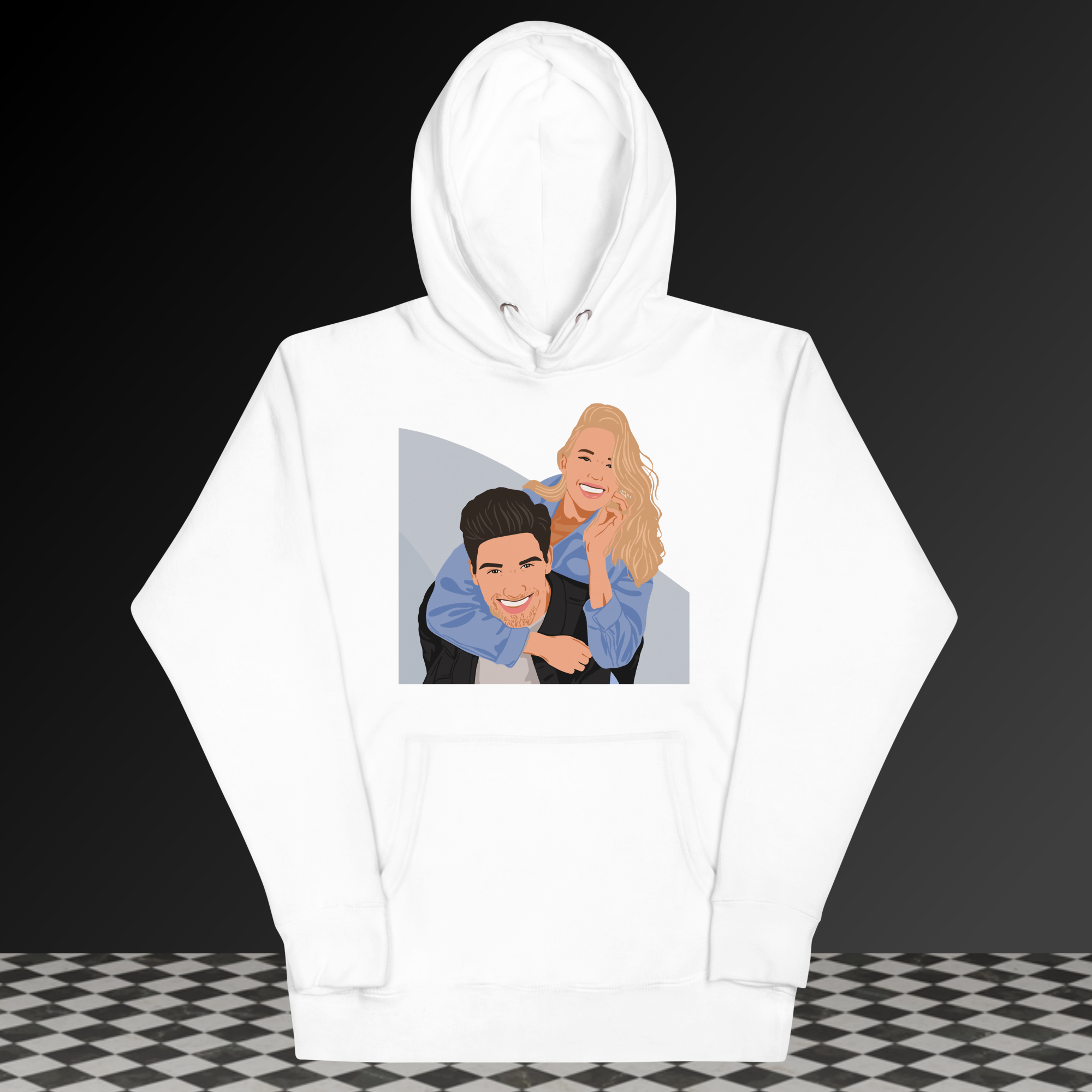 Personalised Portrait Custom Drawing Hoodies Artokingo